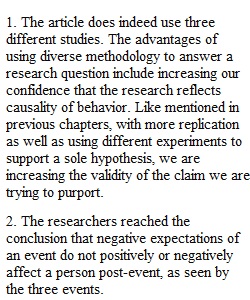 Golub (2009) Costs and Benefits of Negative Expectations